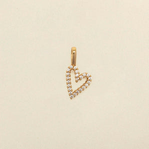 Nihao Wholesale Elegant Streetwear Cross Heart Shape Copper Plating Inlay Zircon 18K Gold Plated Jewelry Accessories