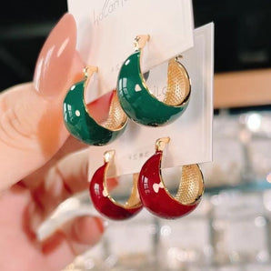 Nihao Wholesale Retro Geometric Alloy Enamel Plating Women'S Drop Earrings 1 Pair