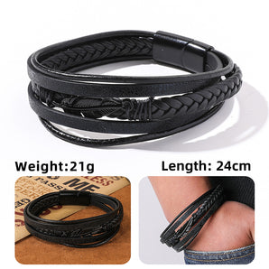 Nihao Wholesale Fashion Geometric Pu Leather Unisex Bracelets