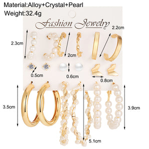 Nihao Wholesale Fashion Butterfly Alloy Plating Artificial Pearls Earrings 1 Set