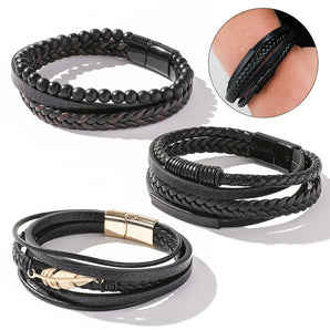 Nihao Wholesale Fashion Geometric Pu Leather Unisex Bracelets