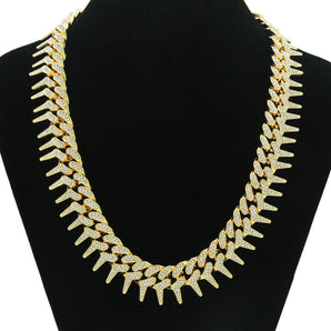 Nihao Wholesale Fashion Geometric Alloy Diamond Men'S Necklace