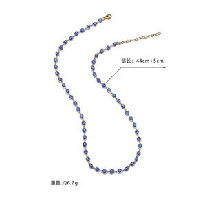 Nihao Wholesale Fashion Eye Stainless Steel Plating Necklace