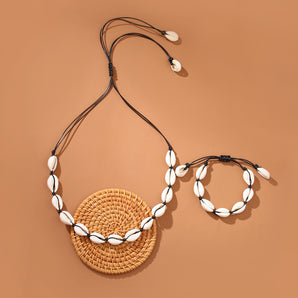 Nihao Wholesale Hawaiian Shell Polyester Shell Bracelets Necklace