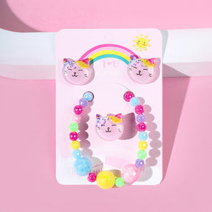 Nihao Wholesale Korean Style/Korean Style Cat Plastic No Inlaid Ball bead chain Suit