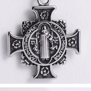 Nihao Wholesale new Saint Benedict exorcism holy brand titanium steel pendant wholesale