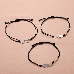 Nihao Wholesale wholesale jewelry stainless steel hollow sun moon couple bracelet set