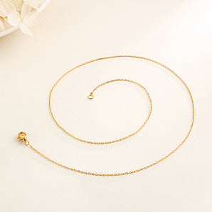 Nihao Wholesale Simple Style Classic Style Solid Color Stainless Steel Chain Necklace