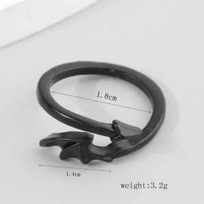Nihao Wholesale Simple Style Cool Style Wings Alloy Unisex Open Ring