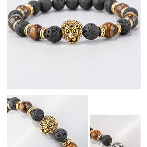 Nihao Wholesale Simple Style Lion natural stone Beaded Bracelets