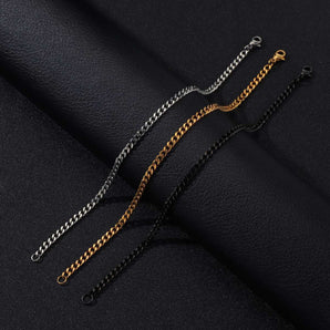 Nihao Wholesale Simple Style U Shape Stainless Steel No Inlaid Unisex Bracelets