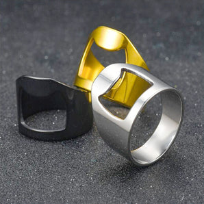 Nihao Wholesale Exaggerated Geometric Stainless Steel Unisex Rings