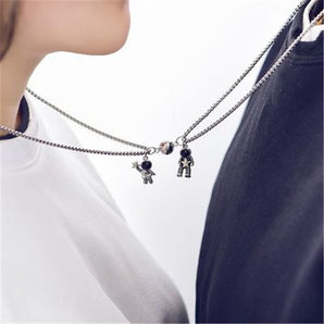 Nihao Wholesale 1 Piece Fashion Astronaut Alloy rope Couple Bracelets Necklace