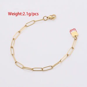 Nihao Wholesale Simple Style Geometric Stainless Steel Plating Jewelry Accessories