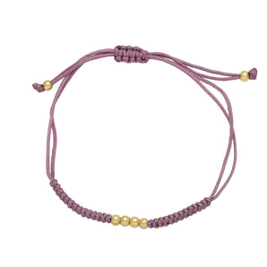 Nihao Wholesale Simple Style Round rope Copper Beaded Plating Braid 18K Gold Plated Unisex Bracelets