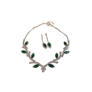 Nihao Wholesale Vintage Style Leaf Rhinestones Alloy Wholesale Jewelry Set
