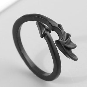 Nihao Wholesale Simple Style Cool Style Wings Alloy Unisex Open Ring