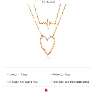Nihao Wholesale Simple Style Heart Alloy Wholesale Necklace