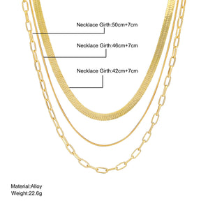 Nihao Wholesale Modern Style Solid Color Alloy Plating Women's Necklace