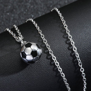 Nihao Wholesale Casual Basketball Football Stainless Steel Enamel Unisex Pendant Necklace
