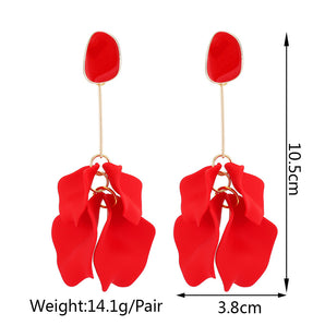 Nihao Wholesale 1 Pair Fashion Flower Plating Arylic Drop Earrings