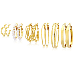 Nihao Wholesale 1 Set IG Style Simple Style Geometric Circle Plating Iron Earrings