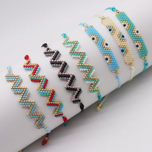Nihao Wholesale Fashion Eye Glass Beaded Women'S Bracelets