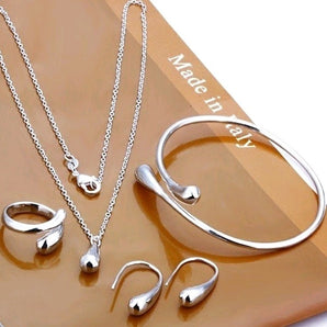 Nihao Wholesale 1 Set Fashion Solid Color Alloy Metal Women'S Jewelry Set