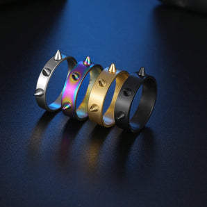 Nihao Wholesale Fashion Geometric Stainless Steel Unisex Rings