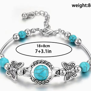 Nihao Wholesale Fashion Butterfly Fish Alloy Beaded Plating Silver Plated Women'S Bracelets