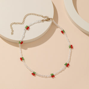 Nihao Wholesale Simple Style Fruit Beaded Women'S Necklace