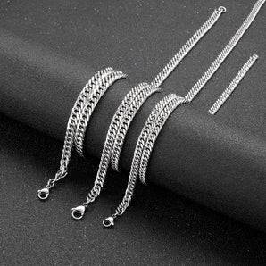 Nihao Wholesale Simple Style Geometric Solid Color Titanium Steel Plating Men's Necklace