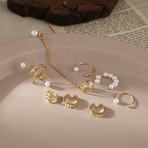 Nihao Wholesale new pearl ear clip earrings non-piercing wholesale jewelry