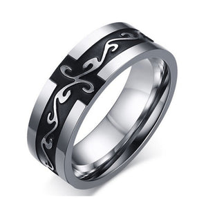 Nihao Wholesale Men's titanium steel geometric pattern ring