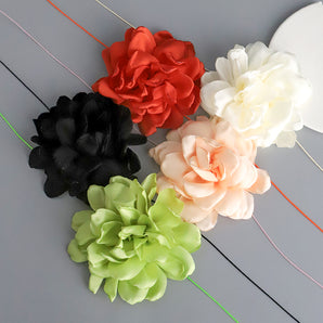 Nihao Wholesale Elegant Flower Synthetic Fibre Patchwork Women's Choker
