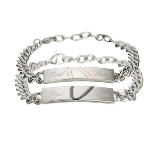 Nihao Wholesale Titanium steel couple bracelet classic puzzle love couple bracelet Valentine's Day