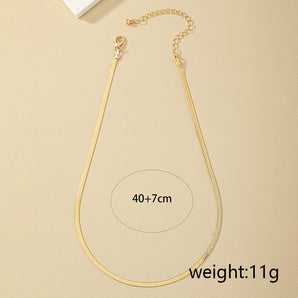 Nihao Wholesale Jewelry Hip-Hop Simple Style Solid Color Alloy Necklace