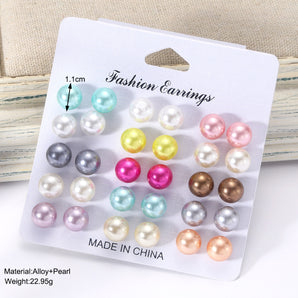 Nihao Wholesale Jewelry Classic Style Commute Solid Color Alloy Stoving Varnish Ear Studs