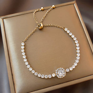 Nihao Wholesale Fashion Geometric Rhinestone Artificial Gemstones Women'S Bracelets