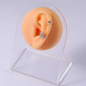 Nihao Wholesale Fashion Geometric Silica Gel Simulation No Inlaid Stereo Ear Model