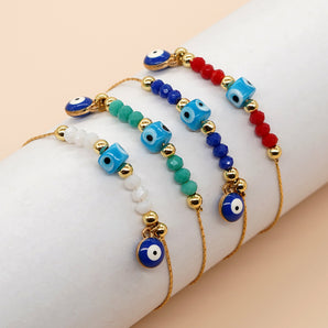 Nihao Wholesale Ethnic Style Eye Artificial Crystal Alloy Wholesale Bracelets
