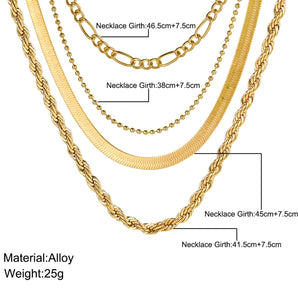 Nihao Wholesale Classic Style Solid Color Alloy Plating Women's Necklace