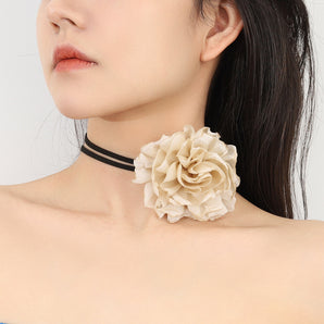 Nihao Wholesale Elegant Flower Cloth Women's Choker