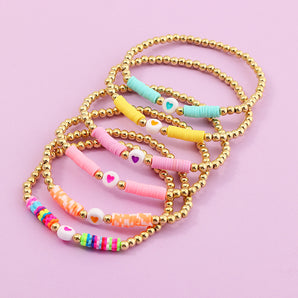 Nihao Wholesale bohemian bracelet  wholesale colored soft ceramic bracelet wild love bead bracelet friendship rope