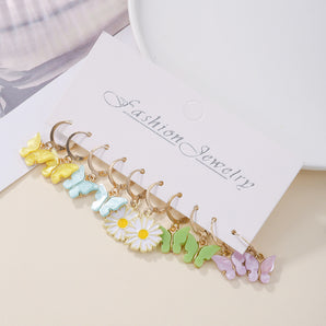 Nihao Wholesale 1 Set Elegant Modern Style Streetwear Letter Heart Shape Plating Alloy Drop Earrings
