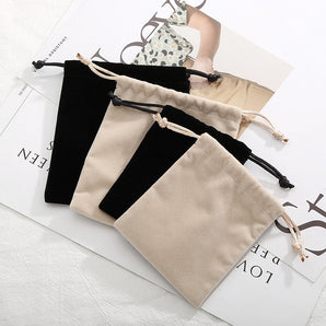 Nihao Wholesale 1 Piece Simple Style Solid Color Cloth Jewelry Packaging Bags