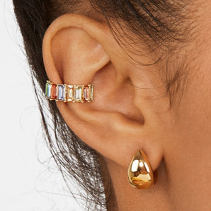 Nihao Wholesale Jewelry Lady Geometric Alloy Artificial Gemstones Earrings