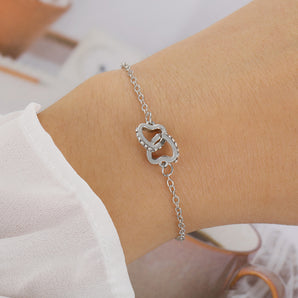 Nihao Wholesale Romantic Simple Style Heart Shape Alloy Wholesale Bracelets Bangle