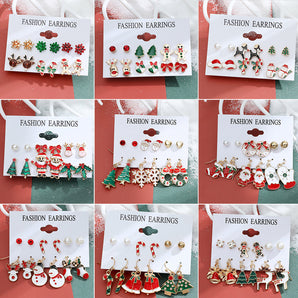 Nihao Wholesale Christmas Plating Alloy No Inlaid Earrings Ear Studs