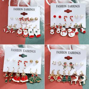 Nihao Wholesale Christmas Plating Alloy No Inlaid Earrings Ear Studs